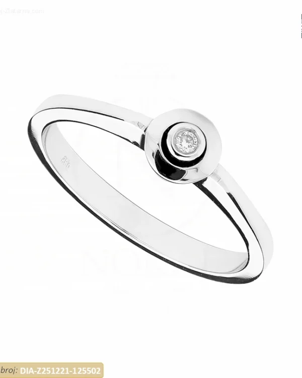 ZLATNI ZARUČNI PRSTEN S DIJAMANTOM (Z251221-125502)