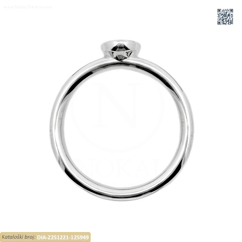 ZLATNI ZARUČNI PRSTEN S DIJAMANTOM (Z251221-125949) - Slika 2