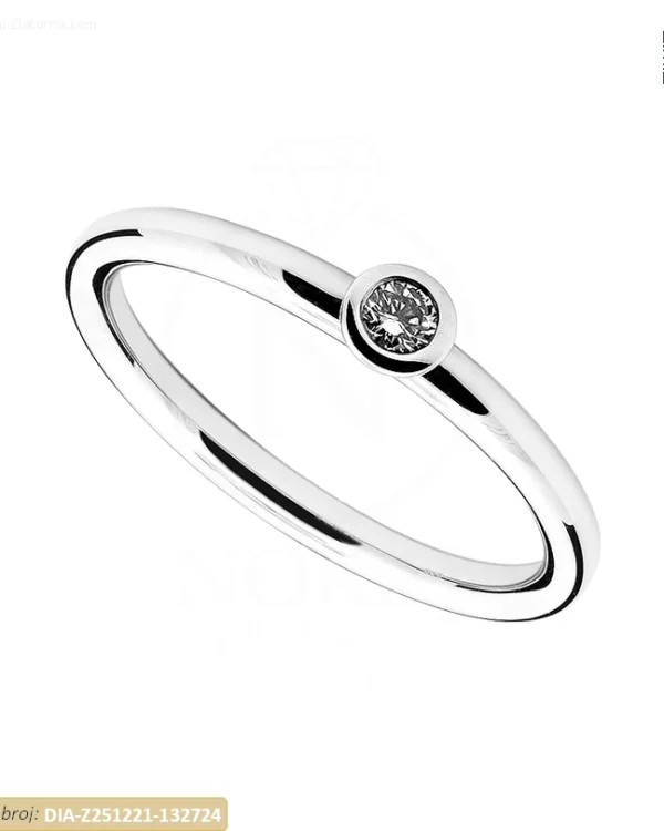 ZLATNI ZARUČNI PRSTEN S DIJAMANTOM (Z251221-132724)