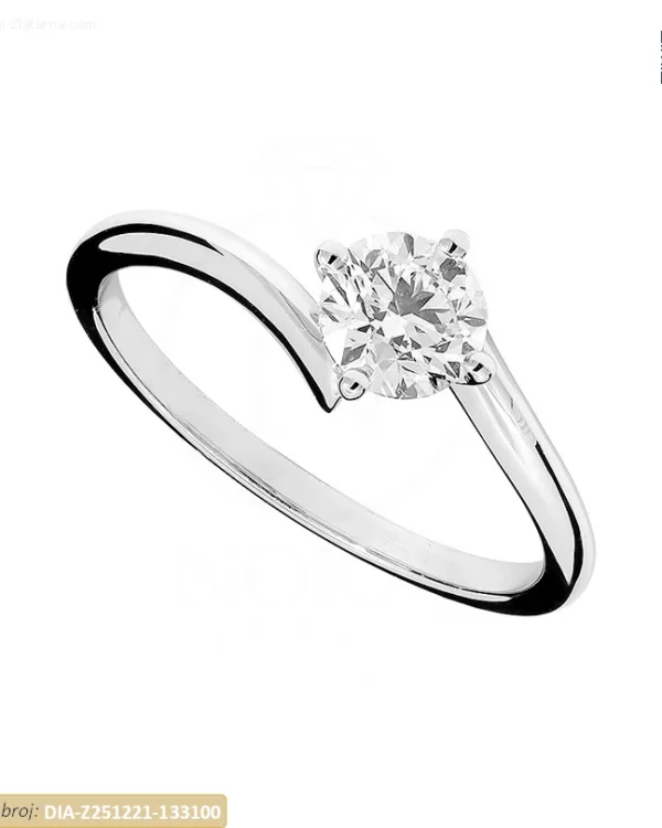 ZLATNI ZARUČNI PRSTEN S DIJAMANTOM (Z251221-133100)