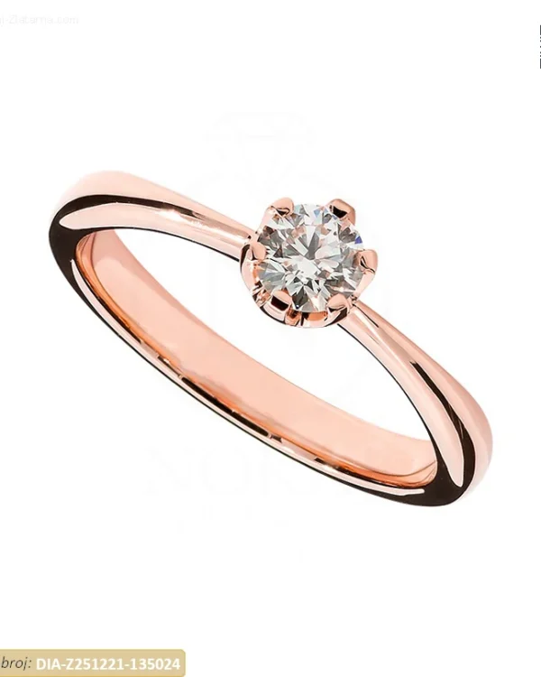 ZLATNI ZARUČNI PRSTEN S DIJAMANTOM (Z251221-135024)