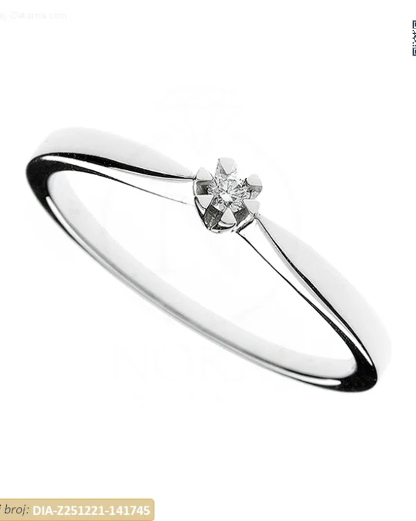ZLATNI ZARUČNI PRSTEN S DIJAMANTOM (Z251221-141745)