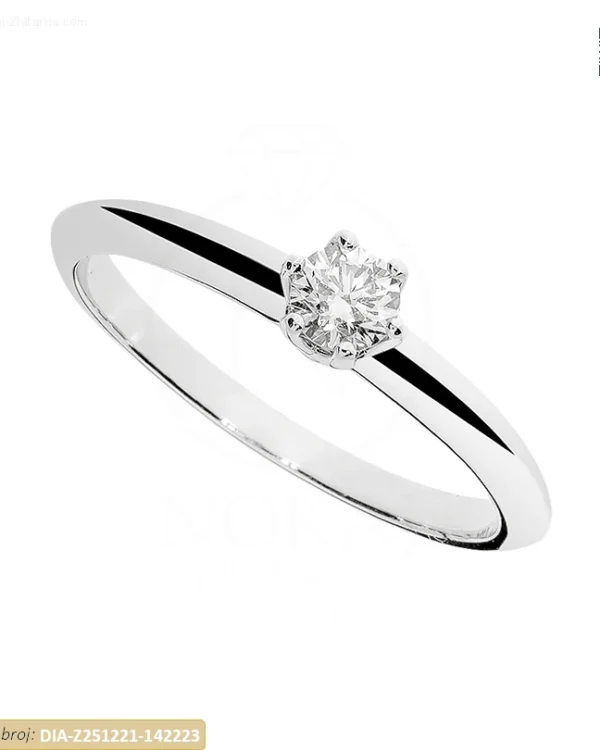 ZLATNI ZARUČNI PRSTEN S DIJAMANTOM (Z251221-142223)