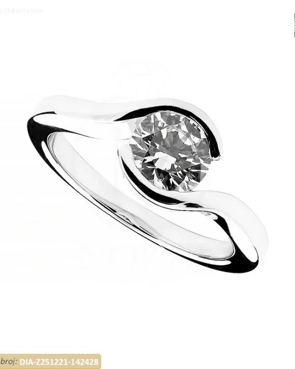 ZLATNI ZARUČNI PRSTEN S DIJAMANTOM (Z251221-142428)