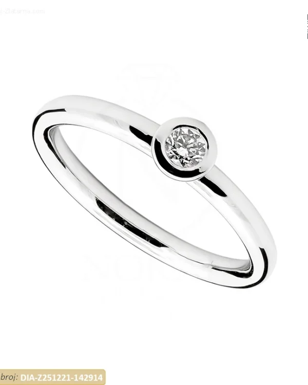 ZLATNI ZARUČNI PRSTEN S DIJAMANTOM (Z251221-142914)