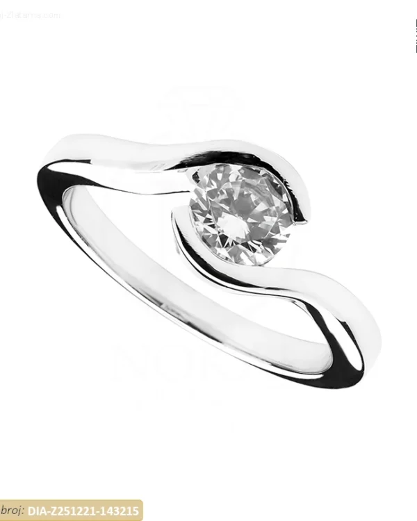 ZLATNI ZARUČNI PRSTEN S DIJAMANTOM (Z251221-143215)