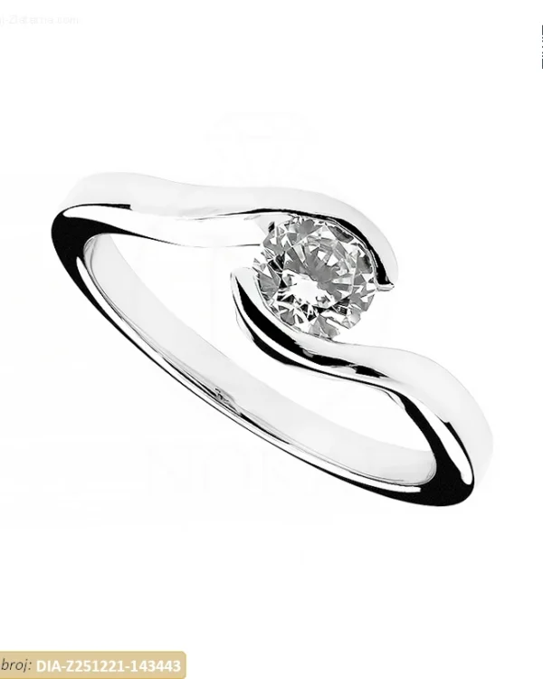 ZLATNI ZARUČNI PRSTEN S DIJAMANTOM (Z251221-143443)