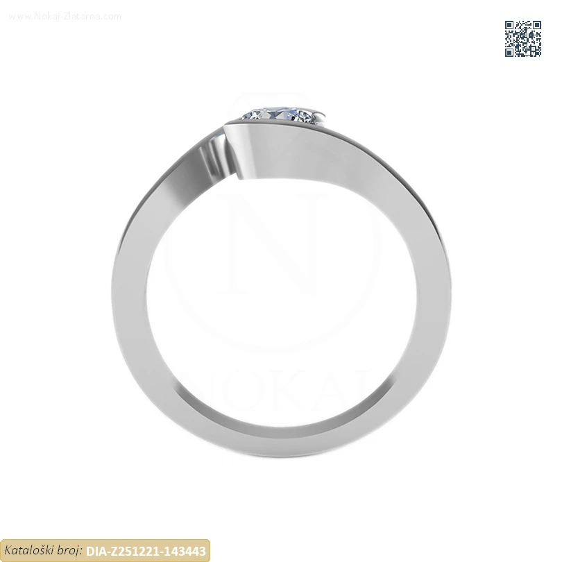 ZLATNI ZARUČNI PRSTEN S DIJAMANTOM (Z251221-143443) - Slika 2