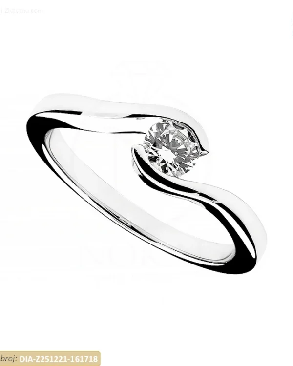 ZLATNI ZARUČNI PRSTEN S DIJAMANTOM (Z251221-161718)