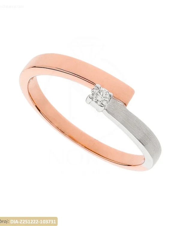 ZLATNI ZARUČNI PRSTEN S DIJAMANTOM (Z251222-103731)