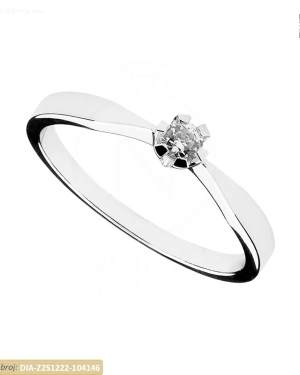 ZLATNI ZARUČNI PRSTEN S DIJAMANTOM (Z251222-104146)