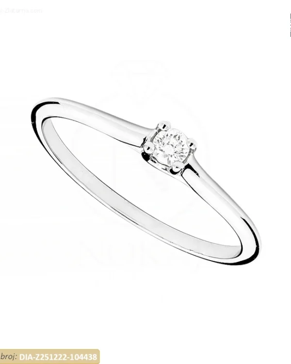 ZLATNI ZARUČNI PRSTEN S DIJAMANTOM (Z251222-104438)