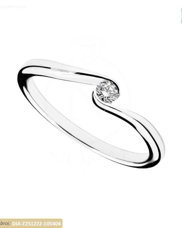 ZLATNI ZARUČNI PRSTEN S DIJAMANTOM (Z251222-105404)
