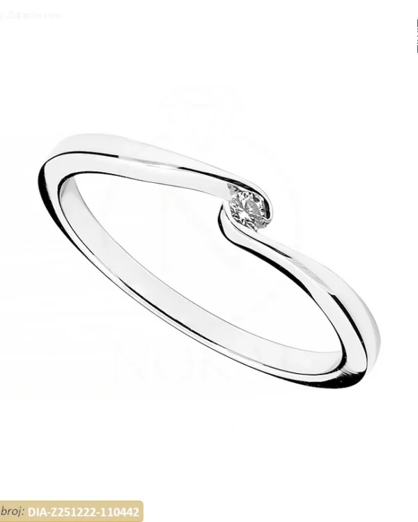 ZLATNI ZARUČNI PRSTEN S DIJAMANTOM (Z251222-110442)
