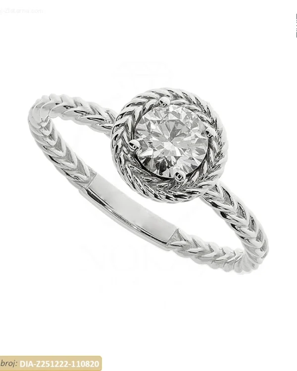 ZLATNI ZARUČNI PRSTEN S DIJAMANTOM (Z251222-110820)