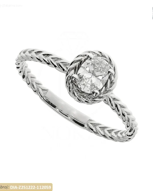 ZLATNI ZARUČNI PRSTEN S DIJAMANTOM (Z251222-112059)