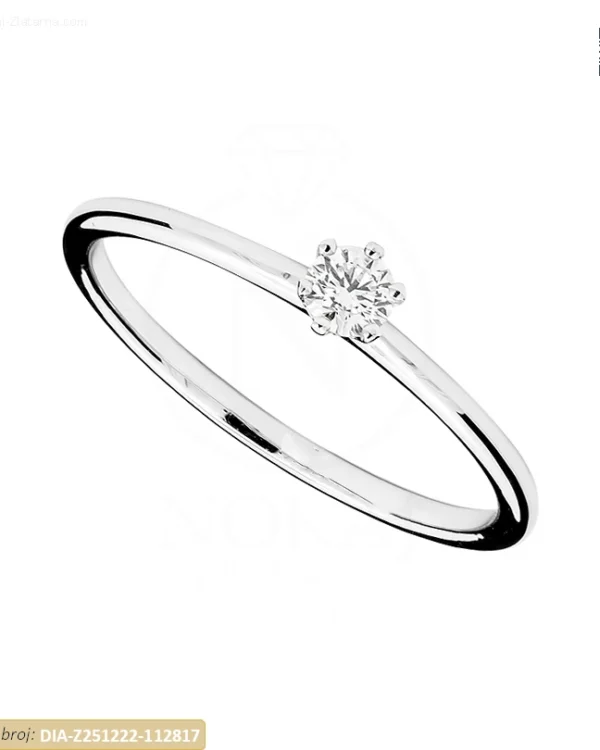 ZLATNI ZARUČNI PRSTEN S DIJAMANTOM (Z251222-112817)