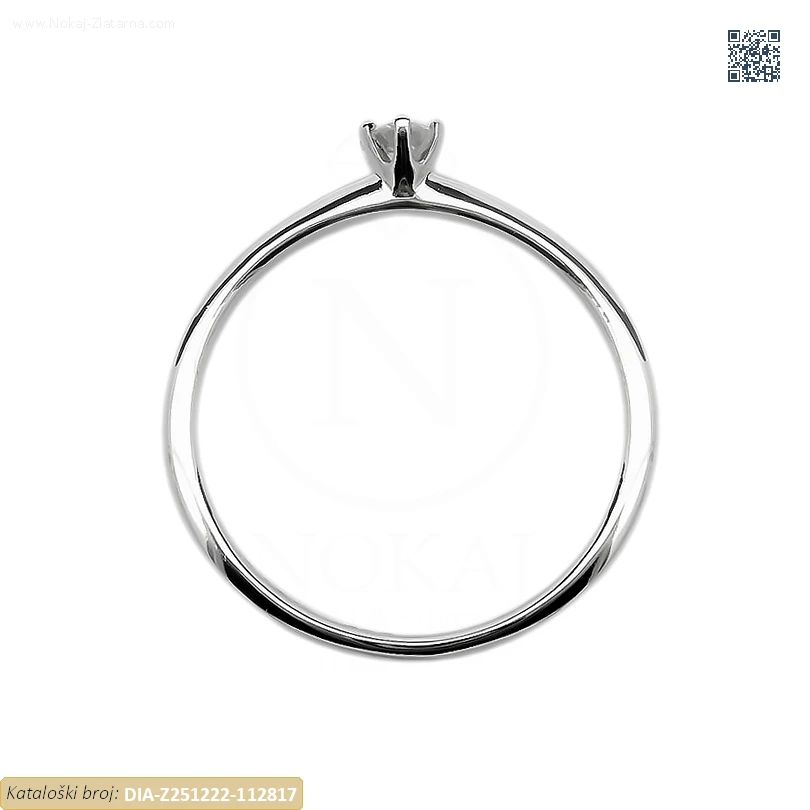 ZLATNI ZARUČNI PRSTEN S DIJAMANTOM (Z251222-112817) - Slika 2