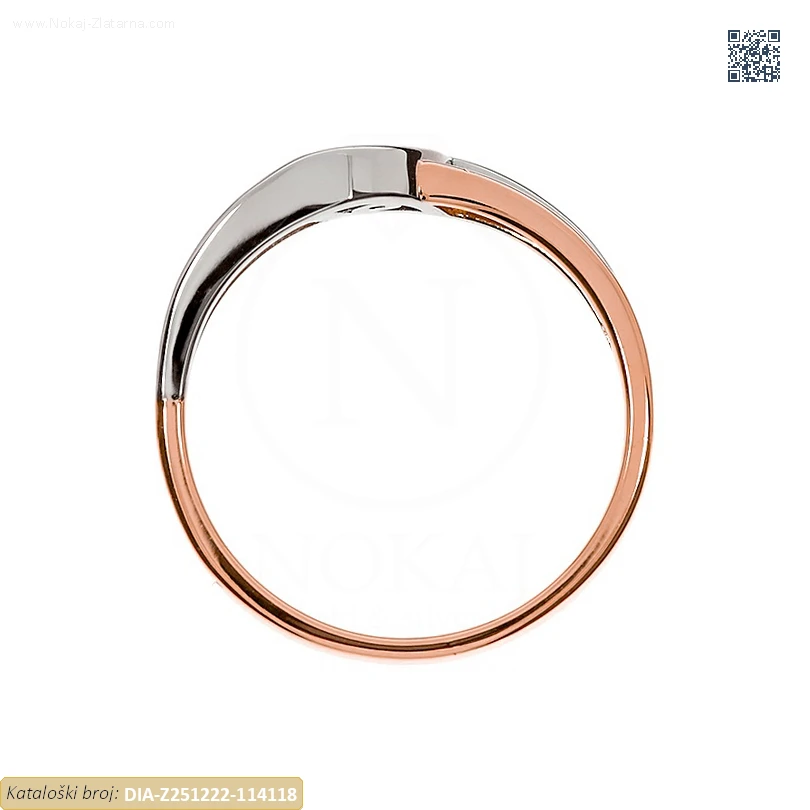 ZLATNI ZARUČNI PRSTEN S DIJAMANTOM (Z251222-114118) - Slika 2