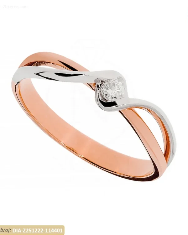 ZLATNI ZARUČNI PRSTEN S DIJAMANTOM (Z251222-114401)