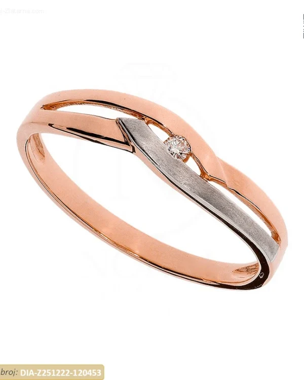 ZLATNI ZARUČNI PRSTEN S DIJAMANTOM (Z251222-120453)