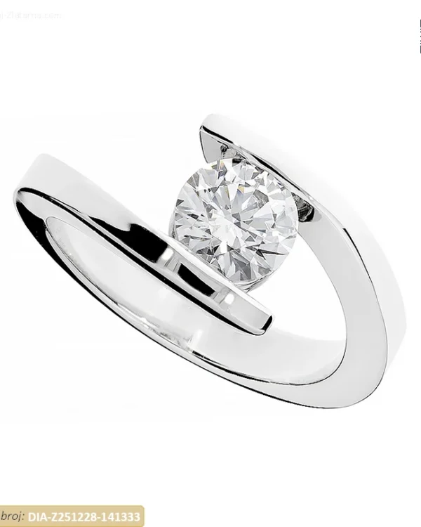 ZLATNI ZARUČNI PRSTEN S DIJAMANTOM (Z251228-141333)