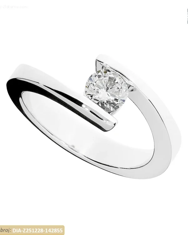 ZLATNI ZARUČNI PRSTEN S DIJAMANTOM (Z251228-142855)