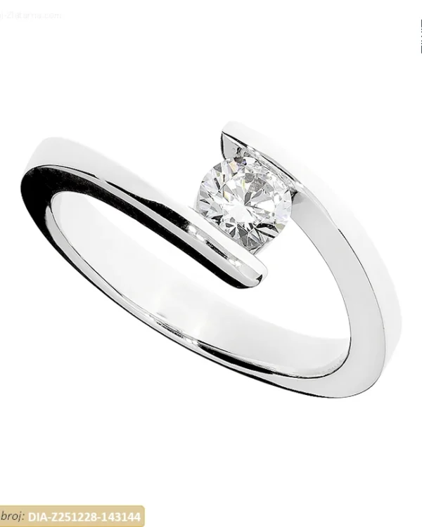 ZLATNI ZARUČNI PRSTEN S DIJAMANTOM (Z251228-143144)