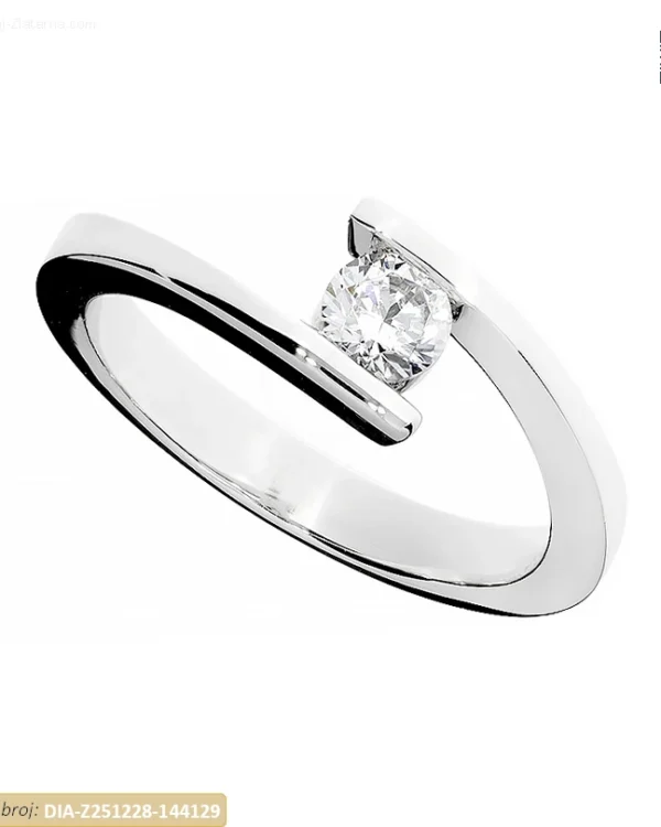 ZLATNI ZARUČNI PRSTEN S DIJAMANTOM (Z251228-144129)