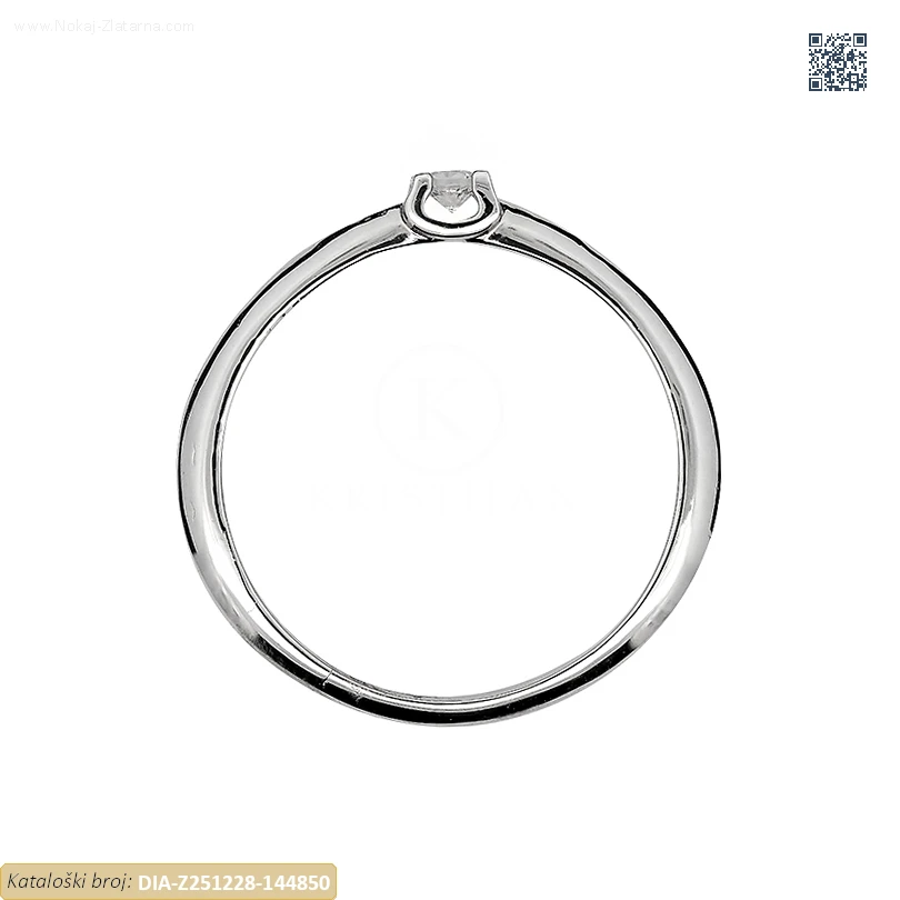 ZLATNI ZARUČNI PRSTEN S DIJAMANTOM (Z251228-144850) - Slika 2