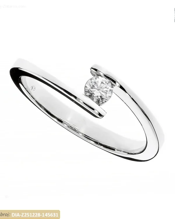 ZLATNI ZARUČNI PRSTEN S DIJAMANTOM (Z251228-145631)