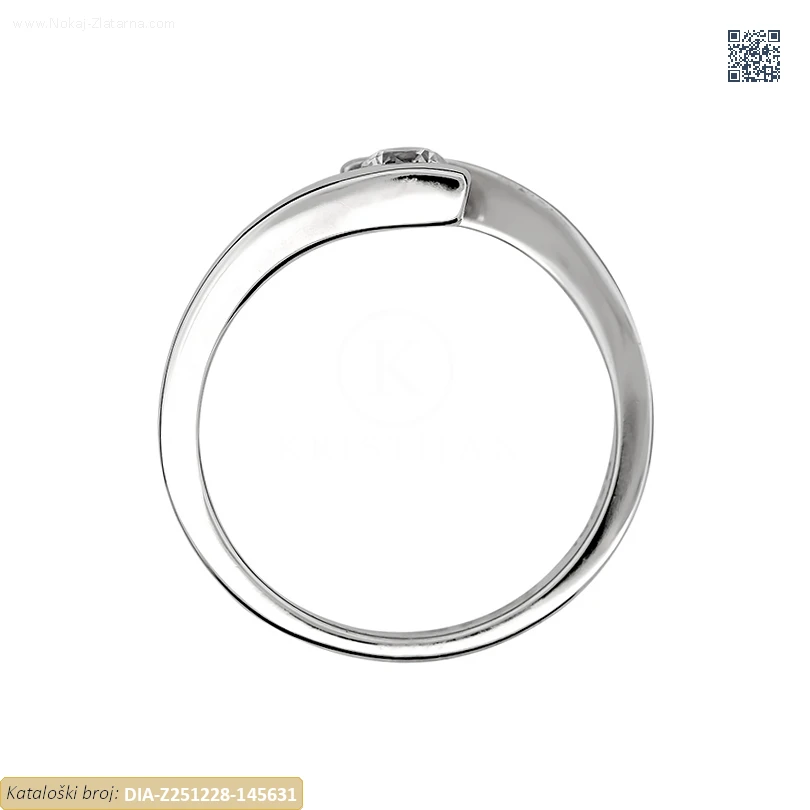 ZLATNI ZARUČNI PRSTEN S DIJAMANTOM (Z251228-145631) - Slika 2