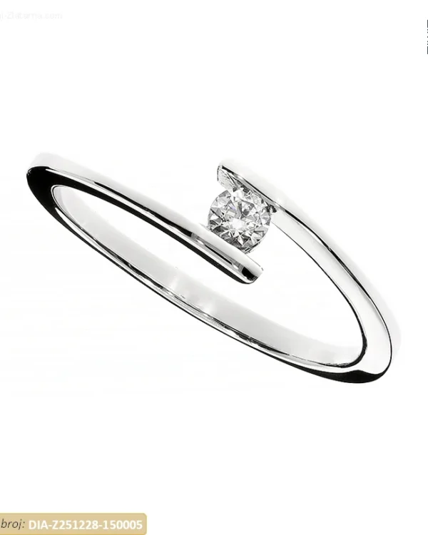 ZLATNI ZARUČNI PRSTEN S DIJAMANTOM (Z251228-150005)