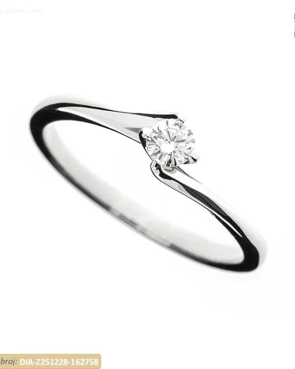 ZLATNI ZARUČNI PRSTEN S DIJAMANTOM (Z251228-162758)