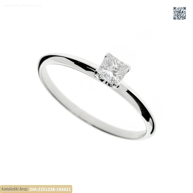 ZLATNI ZARUČNI PRSTEN S DIJAMANTOM (Z251228-165621)