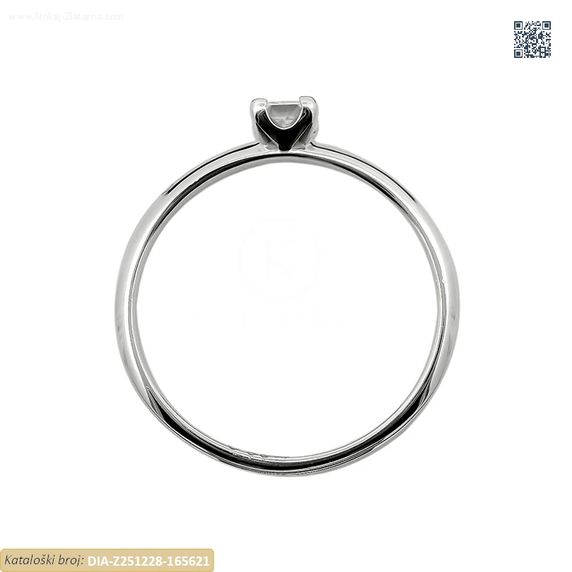 ZLATNI ZARUČNI PRSTEN S DIJAMANTOM (Z251228-165621) - Slika 2