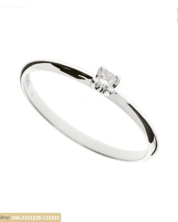 ZLATNI ZARUČNI PRSTEN S DIJAMANTOM (Z251229-115221)