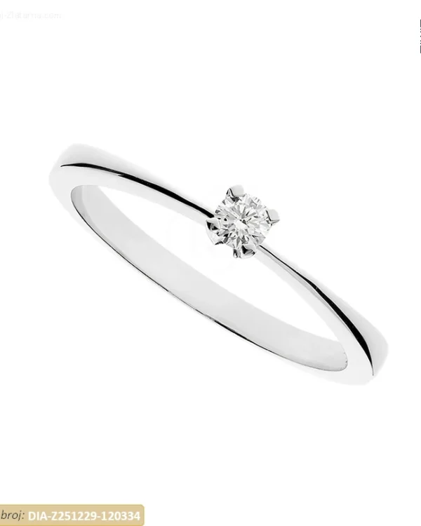 ZLATNI ZARUČNI PRSTEN S DIJAMANTOM (Z251229-120334)