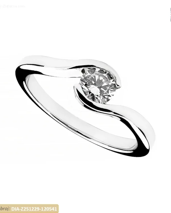 ZLATNI ZARUČNI PRSTEN S DIJAMANTOM (Z251229-120541)