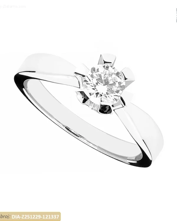 ZLATNI ZARUČNI PRSTEN S DIJAMANTOM (Z251229-121337)