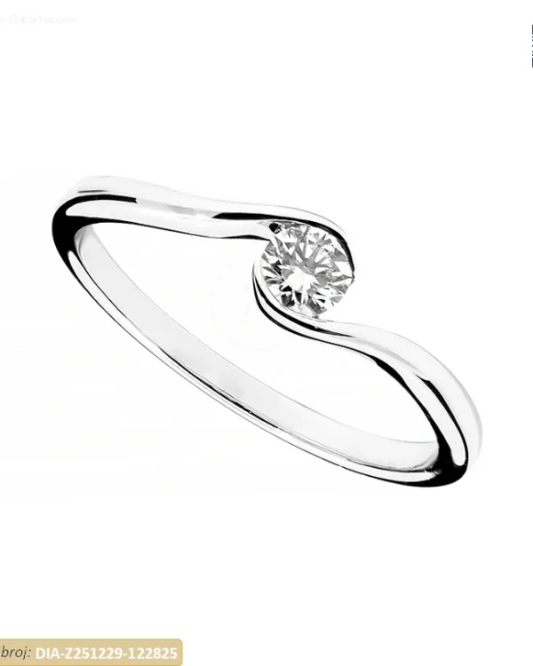 ZLATNI ZARUČNI PRSTEN S DIJAMANTOM (Z251229-122825)