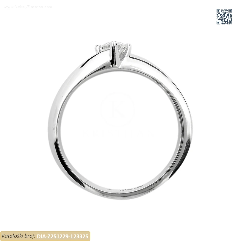ZLATNI ZARUČNI PRSTEN S DIJAMANTOM (Z251229-123325) - Slika 2