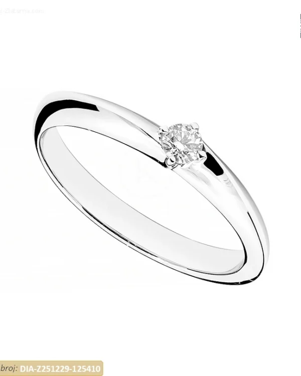ZLATNI ZARUČNI PRSTEN S DIJAMANTOM (Z251229-125410)
