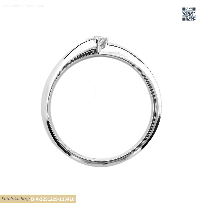 ZLATNI ZARUČNI PRSTEN S DIJAMANTOM (Z251229-125410) - Slika 2