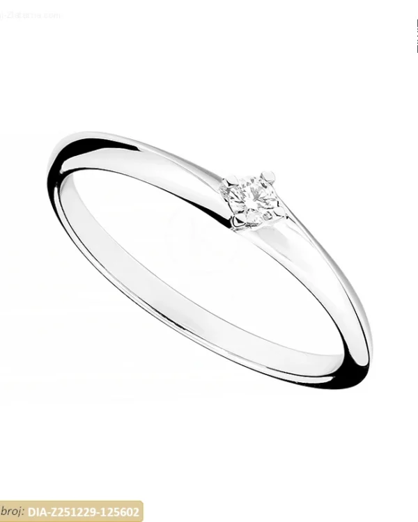 ZLATNI ZARUČNI PRSTEN S DIJAMANTOM (Z251229-125602)