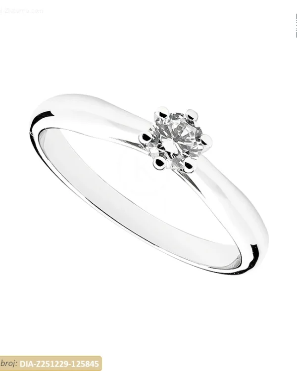 ZLATNI ZARUČNI PRSTEN S DIJAMANTOM (Z251229-125845)