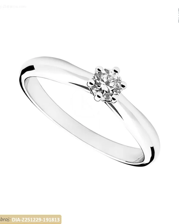 ZLATNI ZARUČNI PRSTEN S DIJAMANTOM (Z251229-191813)