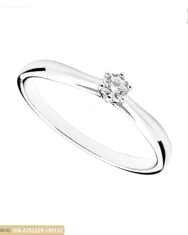 ZLATNI ZARUČNI PRSTEN S DIJAMANTOM (Z251229-192112)