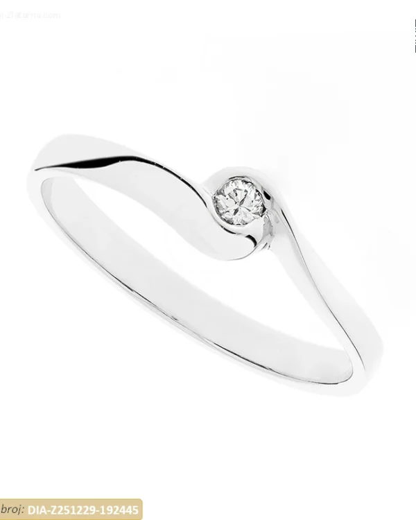 ZLATNI ZARUČNI PRSTEN S DIJAMANTOM (Z251229-192445)