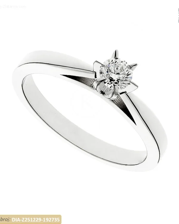 ZLATNI ZARUČNI PRSTEN S DIJAMANTOM (Z251229-192735)